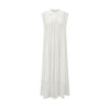INTO THE EAST 25 Autumn/Winter Water-soluble Floral Round Neck Drawstring Dress ITE-E1DGSS030WT20DS-BAI White